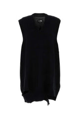 Women's Dress Black Virgin Wool Acrylic