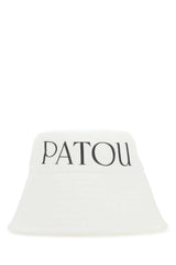 Women's Fascia Canvas Bucket Hat White