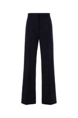 Women's Trousers Navy Cotton