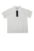 Boys' Ss Polo Creamblack Base Fabric: Cotton T-shirts And Polos