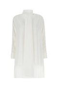 Women's Crepe Oversize Blouse White Silk Sweater