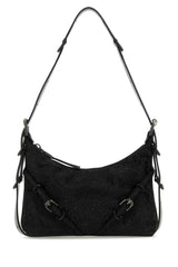 Women's Voyou Shoulder Bag Black Fabric