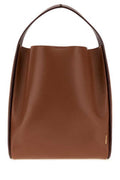 Women's Tote Bucket Brown Ovine Leather