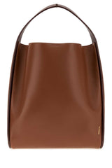 Women's Tote Bucket Brown Ovine Leather