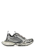 Women's Multicolor Mesh And Rubber 3xl Sneakers Greywhitered T Polyurethane Polyester