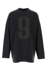 Men's Oversized Cotton With Graphic Print T-Shirt Black