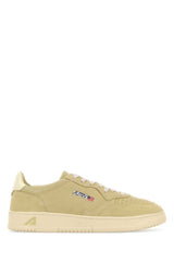 Men's Pistachio Green Suede Medalist Sneakers Finishsuestrawwht