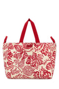 Women's Over Tote Red Cotton
