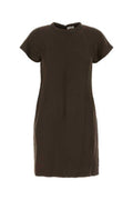 Women's Corto Dress Brown Viscose Linen