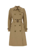 Women's Beige Twill Trench Coat Honey Cotton