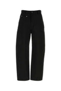 Men's Trousers Cargo Black Cotton