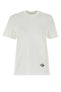 Women's White Cotton T-Shirt Chalk Exterior