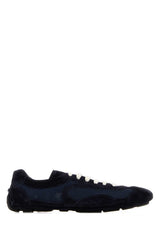 Women's Midnight Blue Suede And Mesh Montecarlo Sneakers Bleu