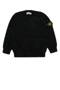 Boys' Crew Neck Black Sweater Knit