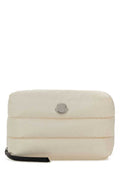Women's White Fabric Beauty Case 051 Accessory