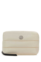 Women's White Fabric Beauty Case 051 Accessory