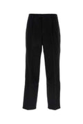 Men's Wool Felt Trousers Black
