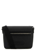 Men's Grain Crossbody Bag Black Calf
