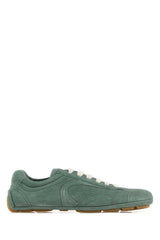 Women's Mint Green Suede Montecarlo Sneakers Salvia