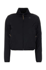 Women's Stretch Nylon Reversible Jacket Black Elastane