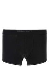 Men's Trunk Boxer Shorts Black Cotton Elastane Underwear