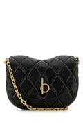 Women's Chain Shoulder Bag Black Lamb