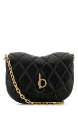 Women's Chain Shoulder Bag Black Lamb