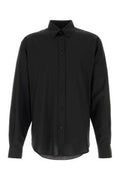 Men's Light Shirt Black Wool