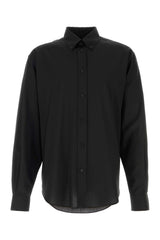 Men's Light Shirt Black Wool