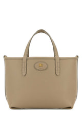 Women's Bloomsbury Tote Beige Calf Grain Leather