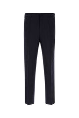 Men's Virgin Wool Trousers Navy