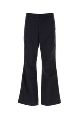 Men's Cotton Flared Trousers Navy