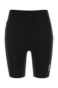 Women's Shorts Black Polyester Elastane Trousers