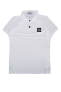 Boys' Polo White Elastane Cotton