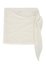 Women's Tanzania Wrap Skirt White Cotton