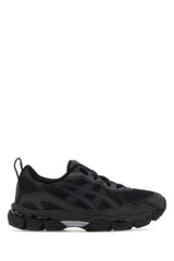 Unisex Black Mesh And Synthetic Leather Gel-Nyc Rgd Sneakers Blackgraphitegrey