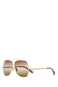 Women's Ch0278s Platinum Metal Sunglasses Gold