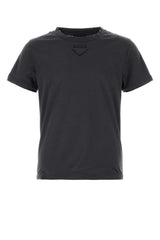 Men's Graphite Cotton T-Shirt Piombo Exterior