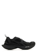 Men's Black Mesh And Rubber Circuit Sneakers