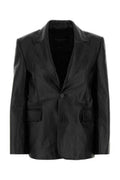 Women's Jacket Blazer Black Cowhide Blazers