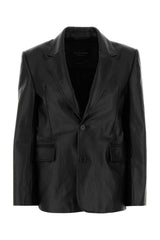 Women's Jacket Blazer Black Cowhide Blazers