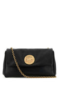 Women's Shoulder Bag Black Leather Domestic Asian