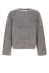 Men's Jermaine Sweater Gray Mohair Wool Nylon