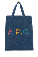 Women's Logo-Appliqué Denim Tote Blue Cotton