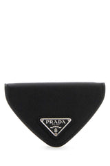 Men's Leather Coin Purse Black Calfskin