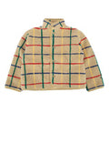 Boys' Stripes Jacket Beige Fleece