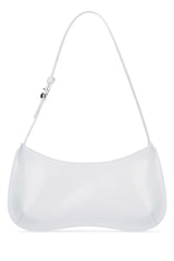 Women's Le Bisou Shoulder Bag White Cotton Principal Calf