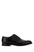 Men's Leather Cap-Toe Oxford Black Calf