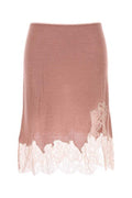 Women's Lingerie Skirt Pink Cashmere Silk