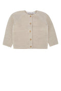 Boys' Abid Cardigan Beige Cotton Organic